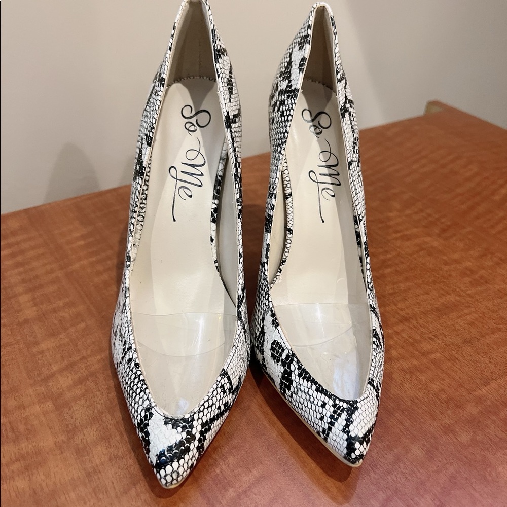Snake Print Heels